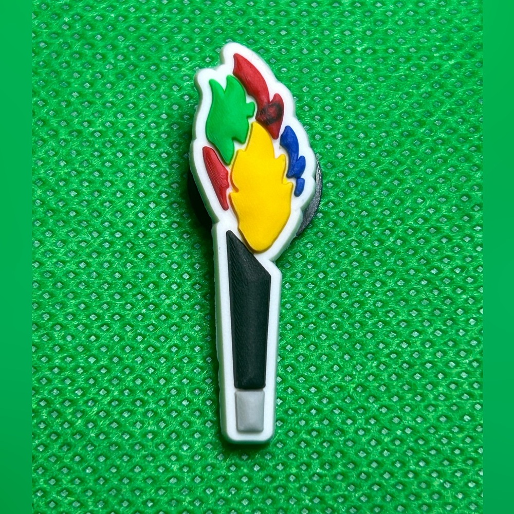 🌼 (5/$10 or 10/$15) NEW “Olympics” Croc Charm Collection Flame